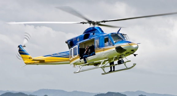 Helicopter rental for filming